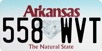 AR license plate 558WVT