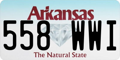 AR license plate 558WWI