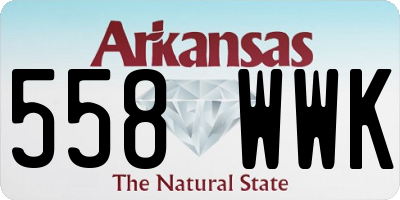 AR license plate 558WWK