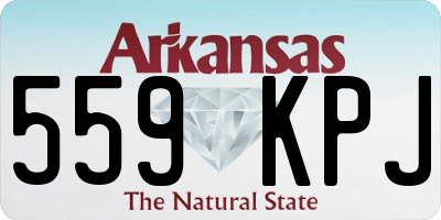 AR license plate 559KPJ