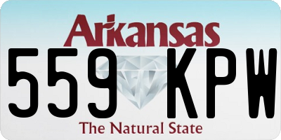 AR license plate 559KPW
