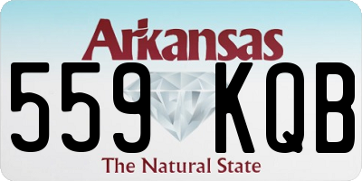 AR license plate 559KQB