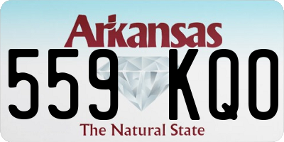AR license plate 559KQO
