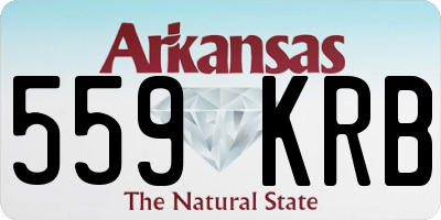 AR license plate 559KRB