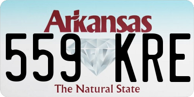 AR license plate 559KRE