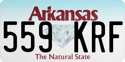 AR license plate 559KRF