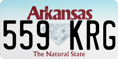 AR license plate 559KRG