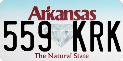 AR license plate 559KRK