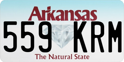 AR license plate 559KRM