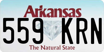 AR license plate 559KRN