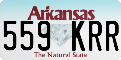 AR license plate 559KRR