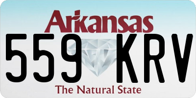 AR license plate 559KRV