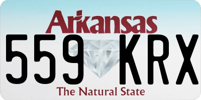 AR license plate 559KRX