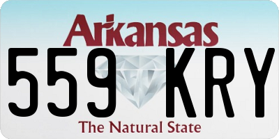 AR license plate 559KRY