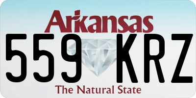 AR license plate 559KRZ