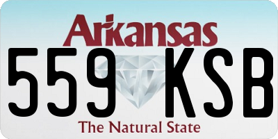 AR license plate 559KSB
