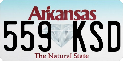 AR license plate 559KSD