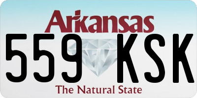 AR license plate 559KSK