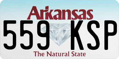 AR license plate 559KSP