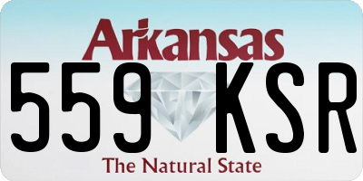 AR license plate 559KSR