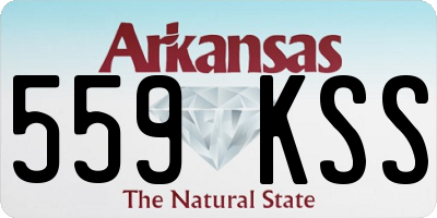 AR license plate 559KSS