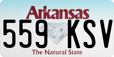 AR license plate 559KSV