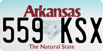 AR license plate 559KSX