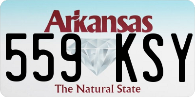 AR license plate 559KSY
