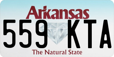 AR license plate 559KTA