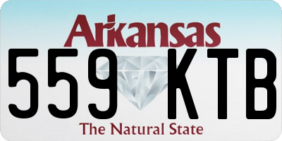 AR license plate 559KTB