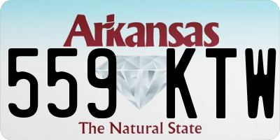 AR license plate 559KTW