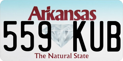 AR license plate 559KUB