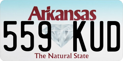AR license plate 559KUD