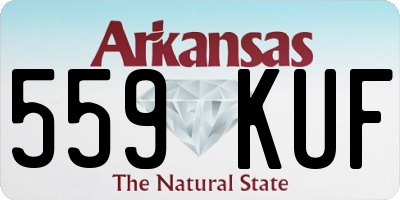 AR license plate 559KUF
