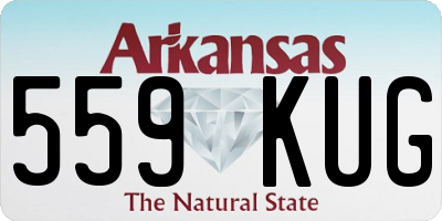 AR license plate 559KUG