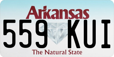 AR license plate 559KUI