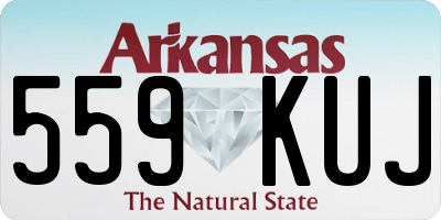 AR license plate 559KUJ