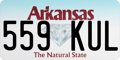 AR license plate 559KUL