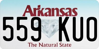 AR license plate 559KUO