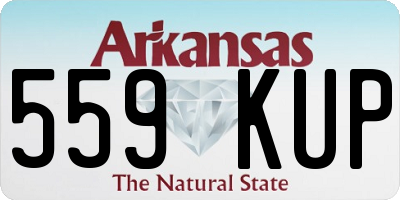 AR license plate 559KUP