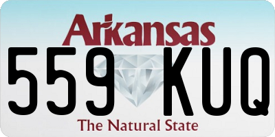 AR license plate 559KUQ