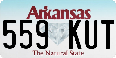 AR license plate 559KUT