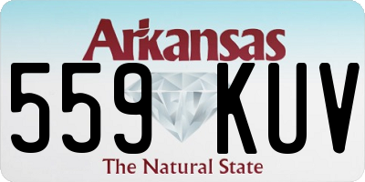 AR license plate 559KUV