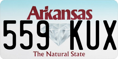 AR license plate 559KUX