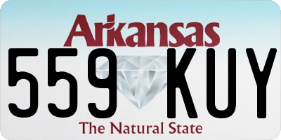 AR license plate 559KUY
