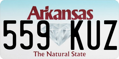 AR license plate 559KUZ