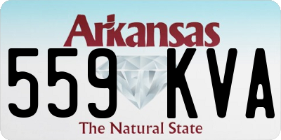 AR license plate 559KVA