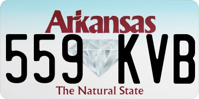 AR license plate 559KVB