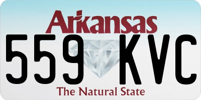AR license plate 559KVC