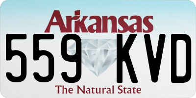 AR license plate 559KVD